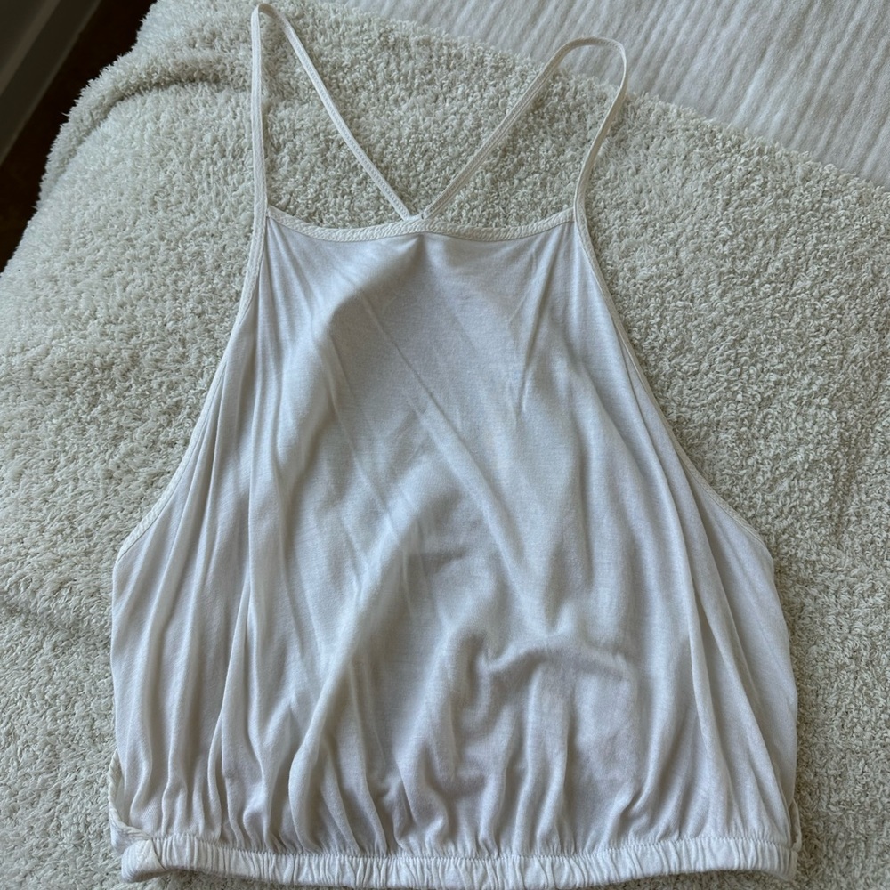 UO Truly Madly Deeply Open Back Halter Top in Size M